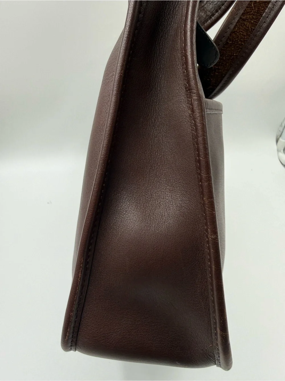 Vintage Coach Legacy Zip 9966 Mahogany Brown Leather Shoulder Bag USA
